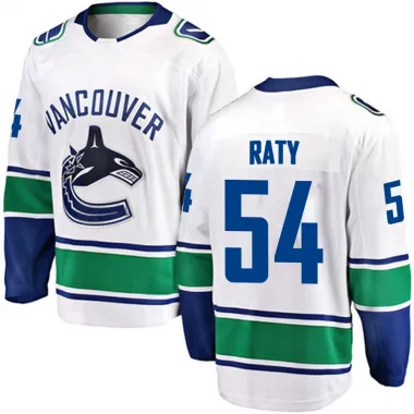 White Men's Aatu Raty Breakaway Vancouver Canucks Away Jersey