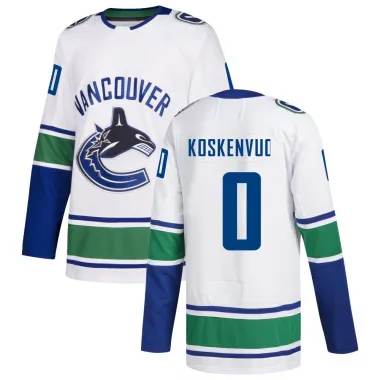White Men's Aku Koskenvuo Authentic Vancouver Canucks Away Jersey