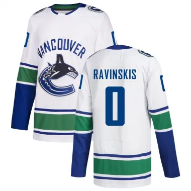 White Men's Anri Ravinskis Authentic Vancouver Canucks Away Jersey