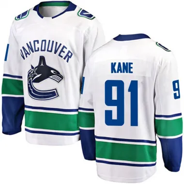 White Men's Evander Kane Breakaway Vancouver Canucks Away Jersey