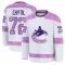 White Men's Filip Chytil Premium Vancouver Canucks 2024 Hockey Fights Cancer Practice Jersey