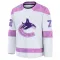 White Men's Filip Chytil Premium Vancouver Canucks 2024 Hockey Fights Cancer Practice Jersey
