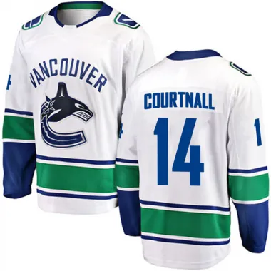 White Men's Geoff Courtnall Breakaway Vancouver Canucks Away Jersey