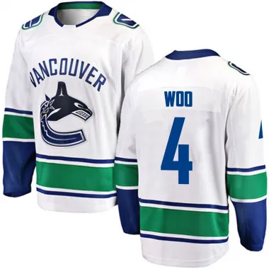 White Men's Jett Woo Breakaway Vancouver Canucks Away Jersey