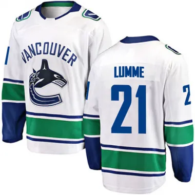 White Men's Jyrki Lumme Breakaway Vancouver Canucks Away Jersey