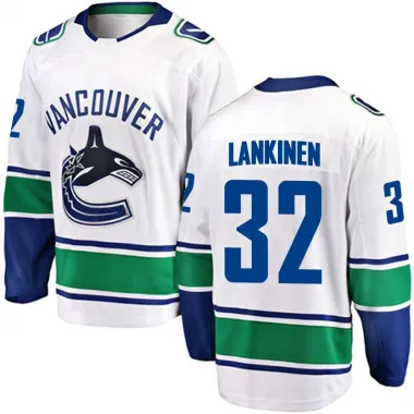 White Men's Kevin Lankinen Breakaway Vancouver Canucks Away Jersey