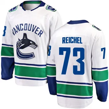 White Men's Lukas Reichel Breakaway Vancouver Canucks Away Jersey