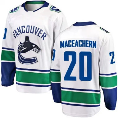 White Men's Mackenzie MacEachern Breakaway Vancouver Canucks Away Jersey