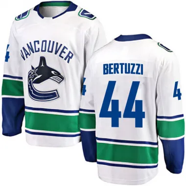 White Men's Todd Bertuzzi Breakaway Vancouver Canucks Away Jersey