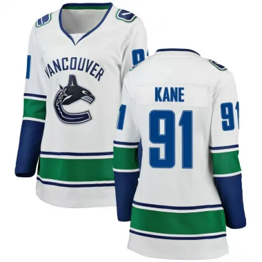 White Women's Evander Kane Breakaway Vancouver Canucks Away Jersey