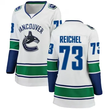 White Women's Lukas Reichel Breakaway Vancouver Canucks Away Jersey