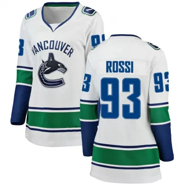 White Women's Marco Rossi Breakaway Vancouver Canucks Away Jersey