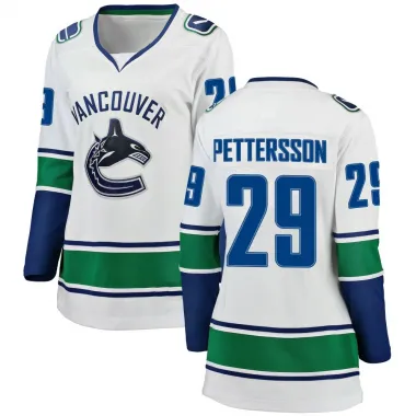 White Women's Marcus Pettersson Breakaway Vancouver Canucks Away Jersey