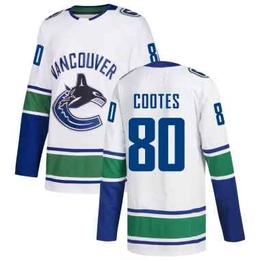 White Youth Braeden Cootes Authentic Vancouver Canucks Away Jersey