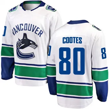 White Youth Braeden Cootes Breakaway Vancouver Canucks Away Jersey