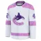 White Youth Curtis Douglas Premium Vancouver Canucks 2024 Hockey Fights Cancer Practice Jersey