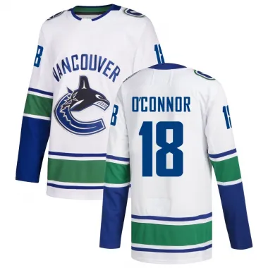 White Youth Drew O'Connor Authentic Vancouver Canucks Away Jersey