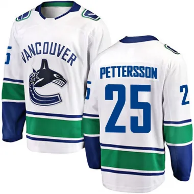 White Youth Elias N. Pettersson Breakaway Vancouver Canucks Away Jersey