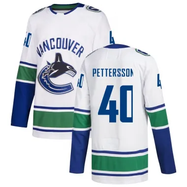 White Youth Elias Pettersson Authentic Vancouver Canucks Away Jersey