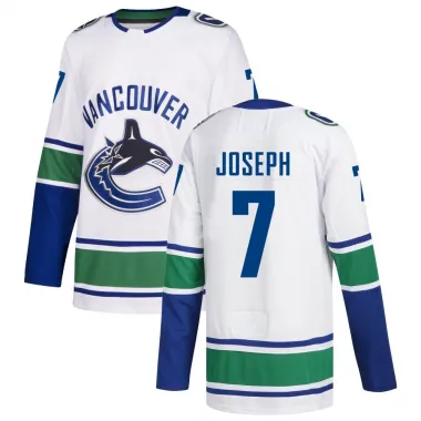 White Youth Pierre-Olivier Joseph Authentic Vancouver Canucks Away Jersey
